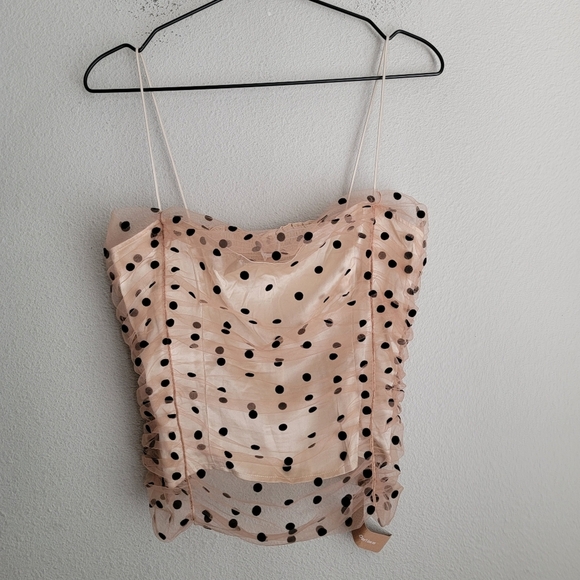 Reformation Amber Top in Champagne size 8 NWT - Picture 7 of 12